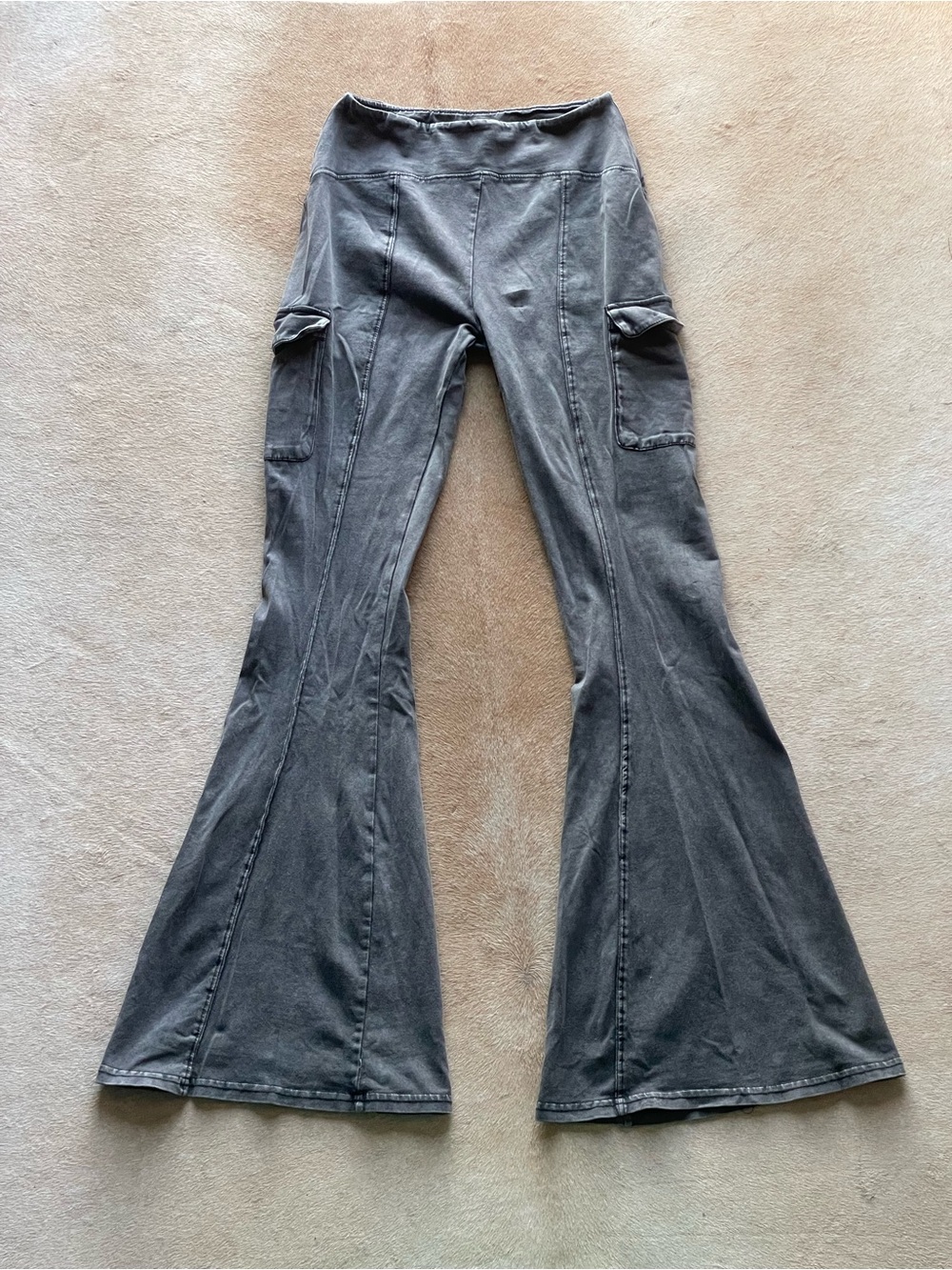 Grey Flare Leggings